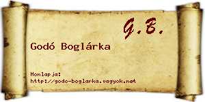 Godó Boglárka névjegykártya