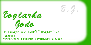 boglarka godo business card