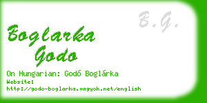 boglarka godo business card